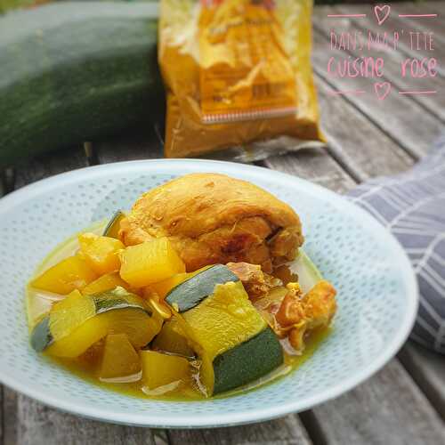 Tajine express poulet et courgettes