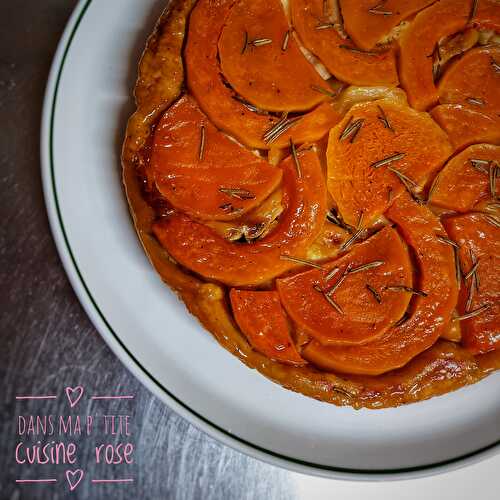 Tatin de butternut, chèvre, miel et romarin (recette de base Ottolenghi) 