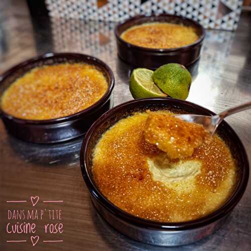 Crème brûlée au citron vert (au Companion ou non)