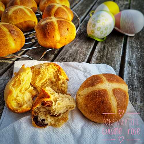 Hot cross buns, briochettes de Pâques (au Companion ou non)