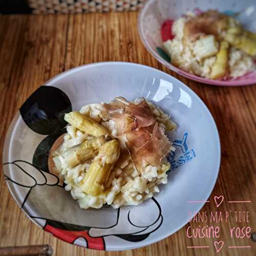 Risotto crémeux aux asperges blanches (à l’autocuiseur, Cookeo, Cosori ou Instant Pot)