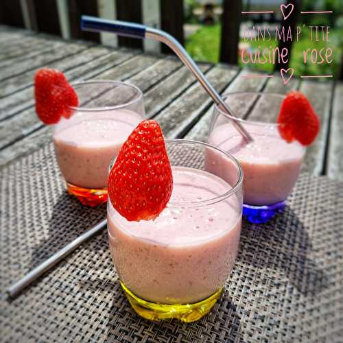 Milk-shake banane et fraise (au Companion ou non)