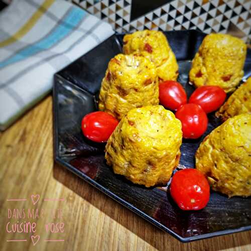 Cannelés de polenta au chorizo et tomates séchées (au Companion ou non)