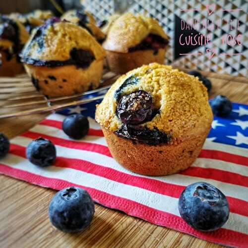 Muffins américains aux myrtilles (au Companion ou non)