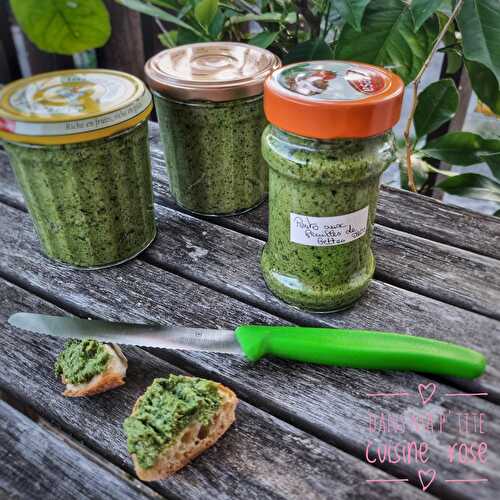 Pesto aux feuilles de bettes, sans produit laitier  (au Companion ou non)