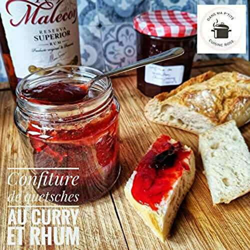 Confiture de quetsches au curry, vanille et rhum (au Companion ou non)