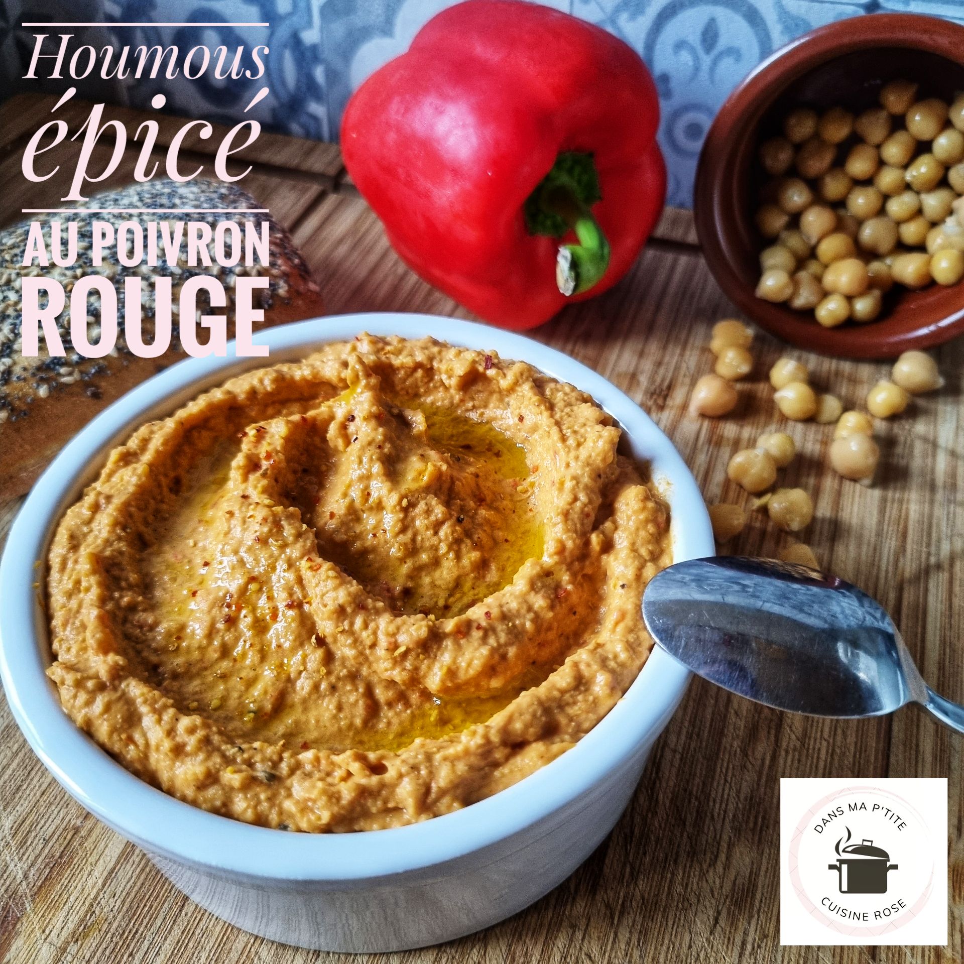 Houmous épicé au poivron rouge (au Companion ou non)