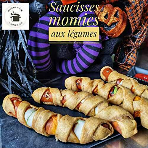 Roulés de saucisses aux légumes alias les saucisses momies d’Halloween (au Companion ou non)