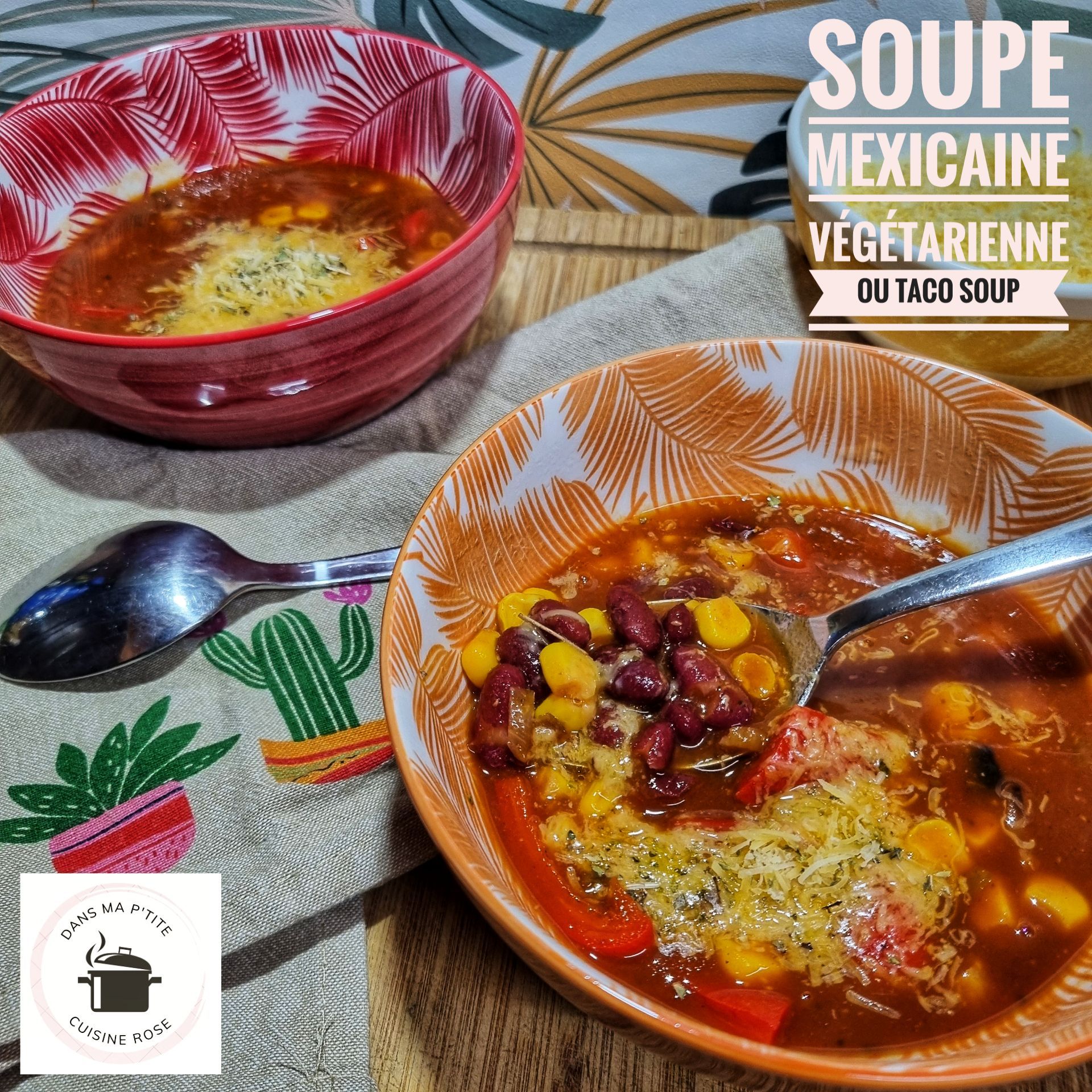 Soupe mexicaine végétarienne ou taco soup (à l’autocuiseur)