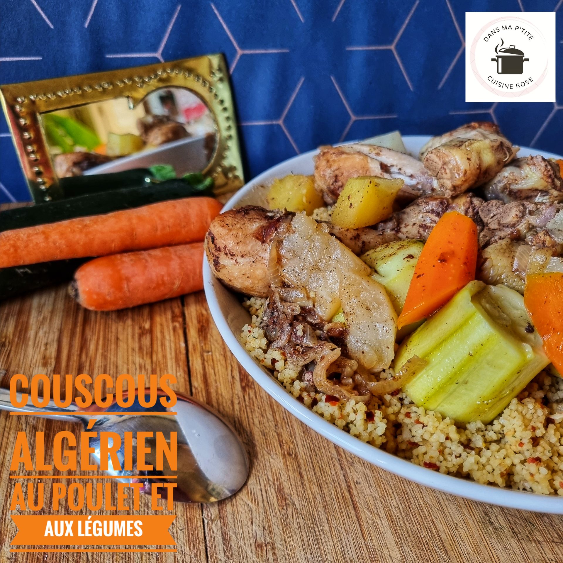 Couscous au poulet et aux légumes (à l’autocuiseur, Cookeo ou Instant Pot)