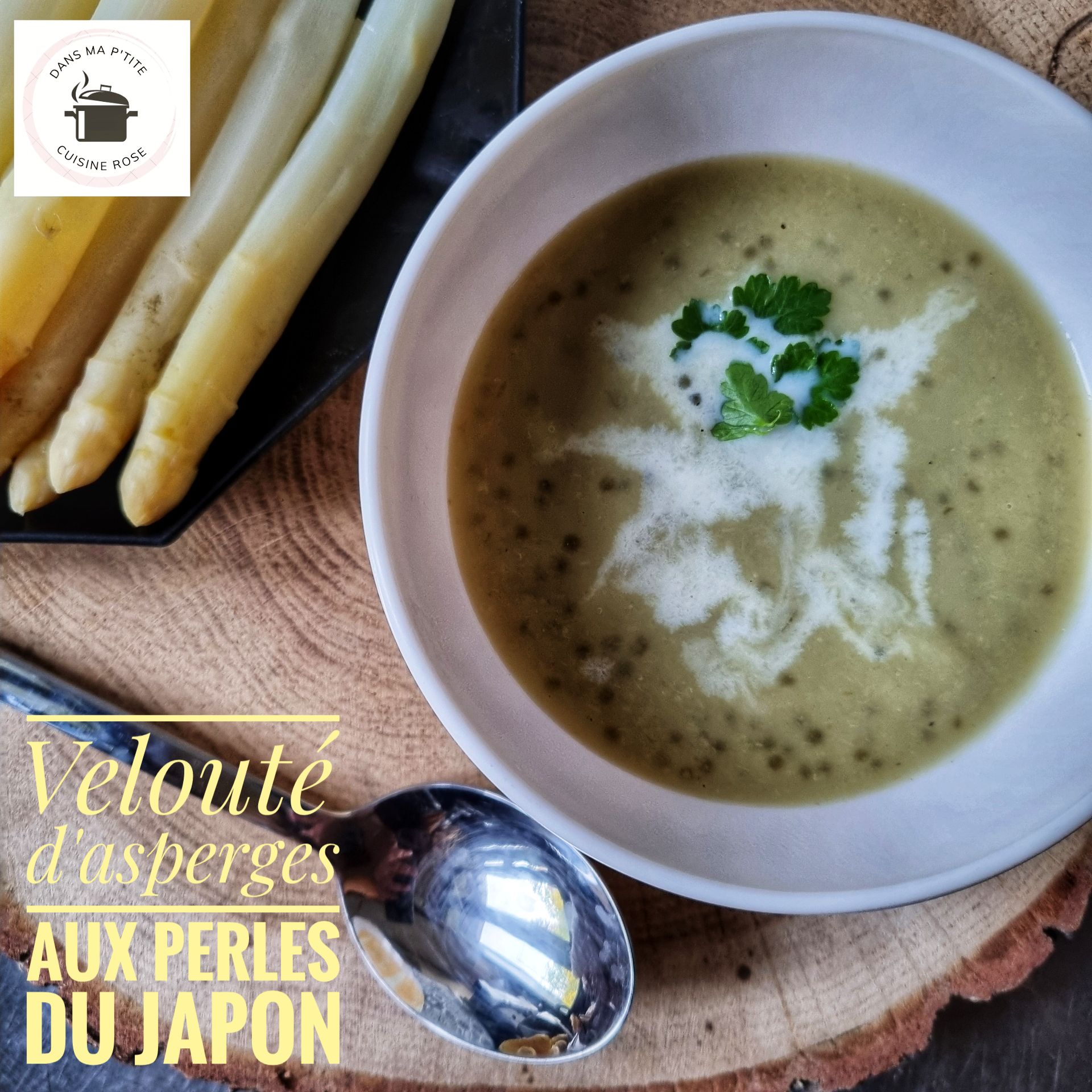 Velouté d’asperges aux perles du Japon (au Companion ou non)