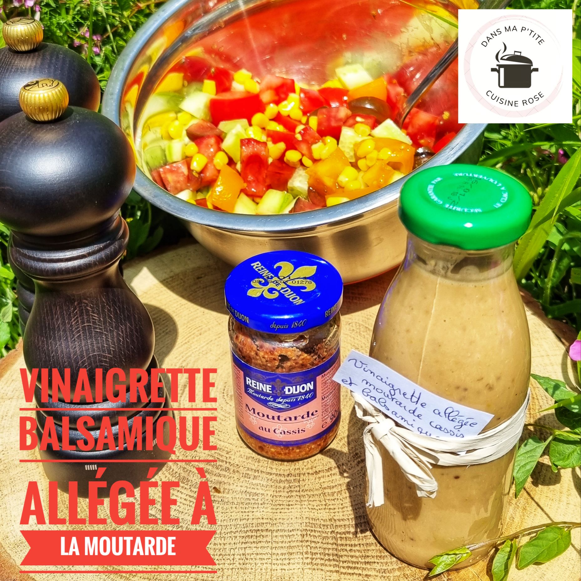 Vinaigrette balsamique allégée à la moutarde (au Companion ou non)