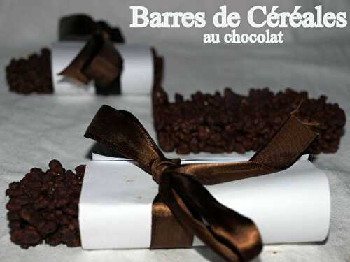 Barres de céréales au chocolat