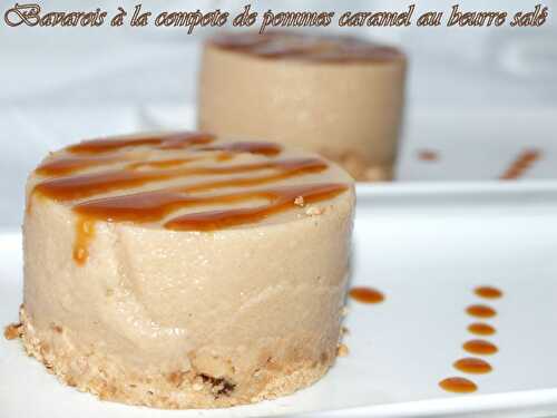 Bavarois à la compote de pommes caramel au beurre salé