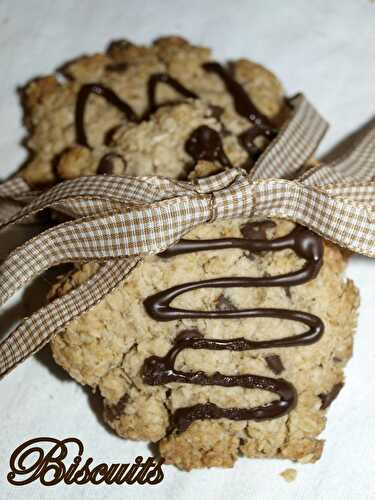 Biscuits aux flocons d'avoine et pépites de chocolat