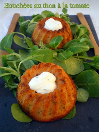 Bouchées au thon à la tomate