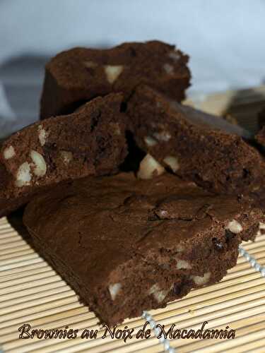 Brownies au noix de macadamia