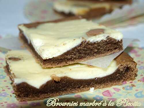 Brownies marbré à la ricotta