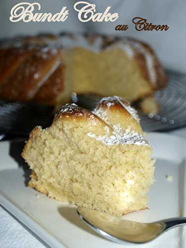 Bundt cake au citron