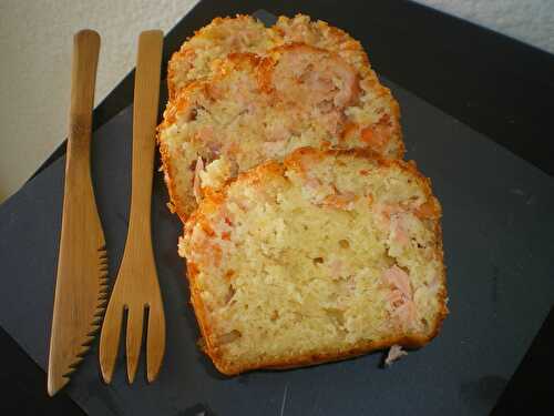 Cake au saumon et crevettes