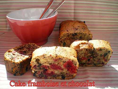 Cake framboise et chocolat