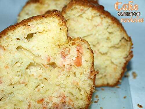 Cake saumon fumé et ravioles de chèvre