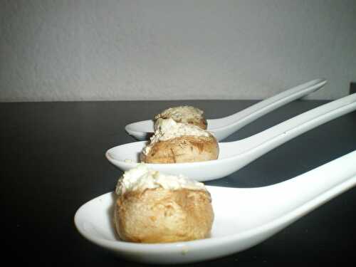 Champignons farcis au boursin