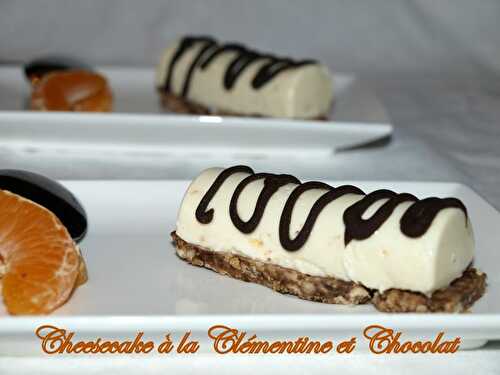 Cheesecake à la clémentine et chocolat