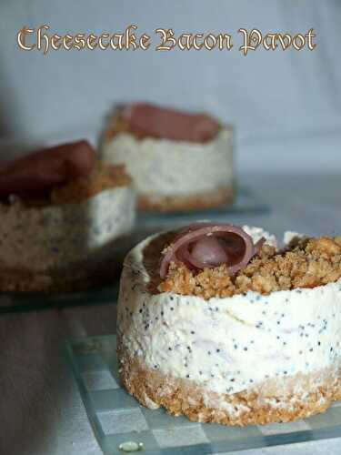 Cheesecake au bacon et pavot