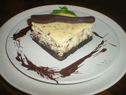 Cheesecake au chocolat à la menthe