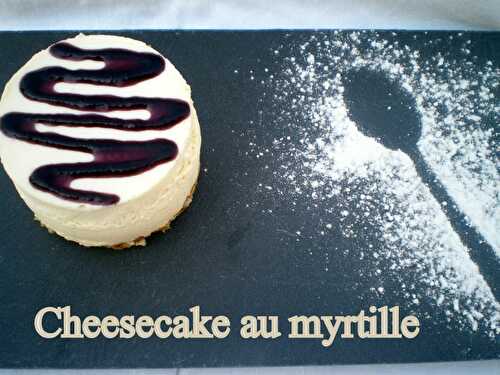 Cheesecake au myrtille + partenaire