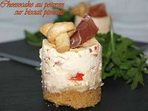 Cheesecake au poivron sur biscuit pimenté + Partenaire