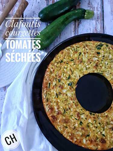 Clafoutis à la courgette et tomates séchées