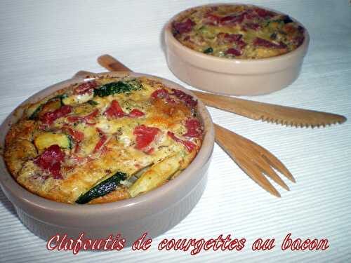 Clafoutis de courgettes au bacon