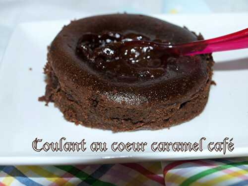 Coulant au coeur caramel café