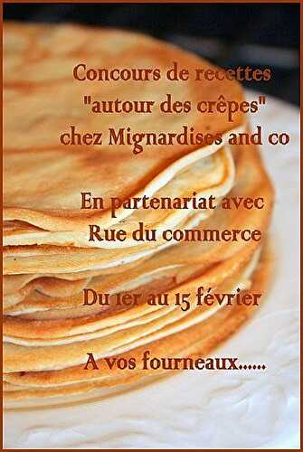 Crêpes à la noix de coco et à la pomme meringuée