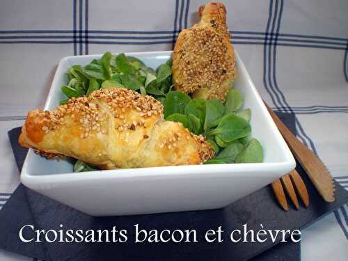 Croissants bacon et chèvre