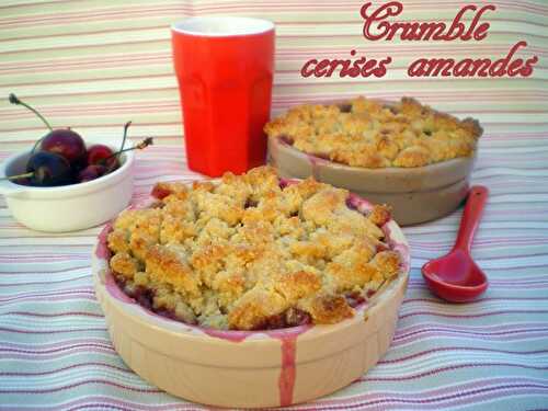 Crumble cerises et amandes