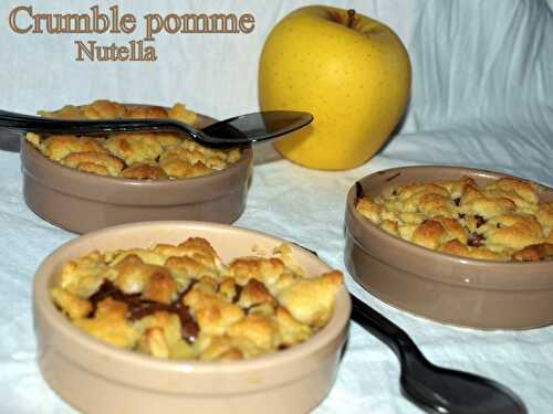 Crumble pomme Nutella