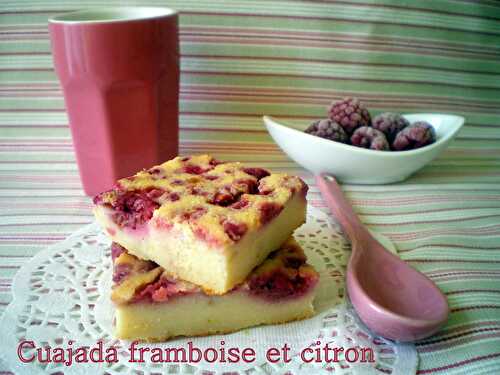 Cuajada framboise et citron