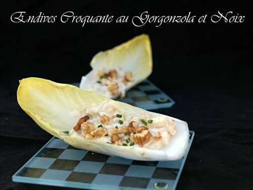 Endives croquante au gorgonzola et noix