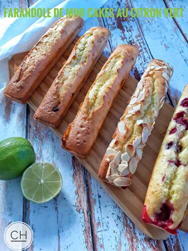 Farandole de mini cakes au citron vert