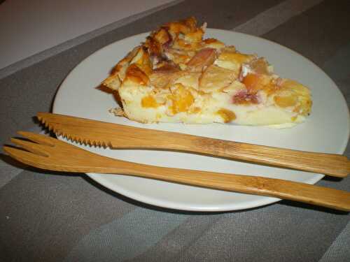 Flan aux nectarines