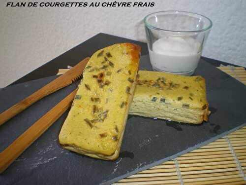 Flan de courgettes au chèvre frais