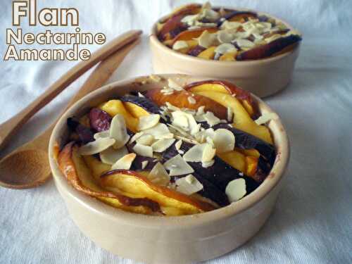 Flan de nectarine et amande