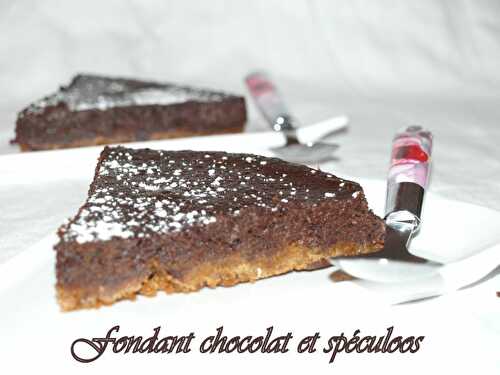 Fondant chocolat et spéculoos