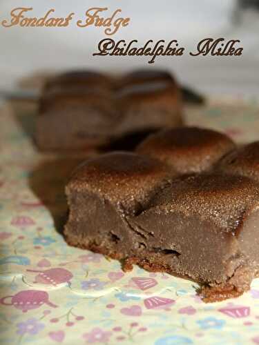 Fondant Fudge au philadelphia Milka