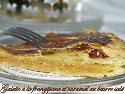 Galette à la frangipane et caramel au beurré salé