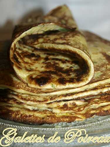 Galettes au poireau