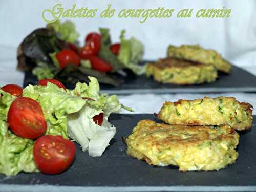 Galettes de courgettes au cumin